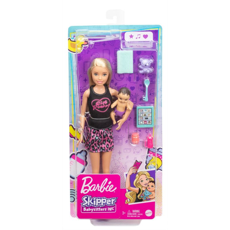 BARBIE PAPUSA SKIPPER FIRST JOBS BABYSITTER PAPUSA BLONDA | MARKETPLACE SHOPPING CENTER
