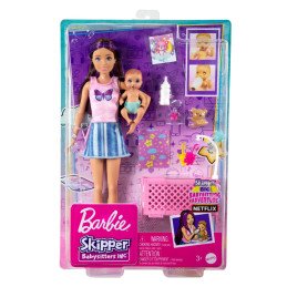 PAPUSA BARBIE MAMICA SATENA CU BEBELUS | 1Buy.ro