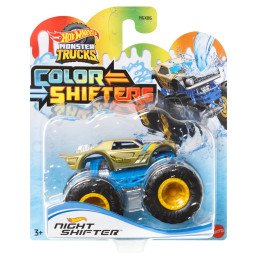 HOT WHEELS MONSTER TRUCK CAMION NIGHT SHIFTER CU CULORI SCHIMBATOARE SCARA 1:64 | 1Buy.ro