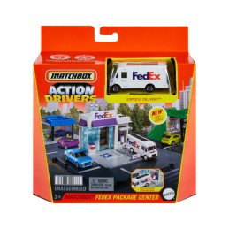 MATCHBOX SET ACTION DRIVERS CENTRUL DE COLETE FEDEX | 1Buy.ro