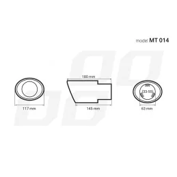 Ornament Toba Esapament Inox MT-014