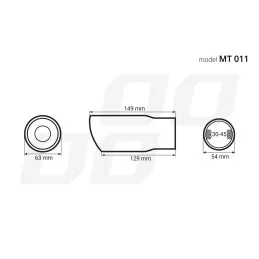 Ornament Toba Esapament Inox MT-011