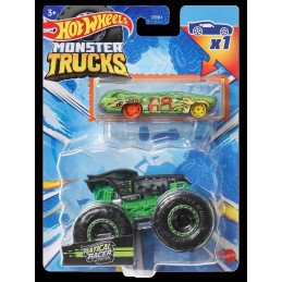 HOT WHEELS MONSTER TRUCK SI MASINUTA METALICA RATICAL RACER | 1Buy.ro