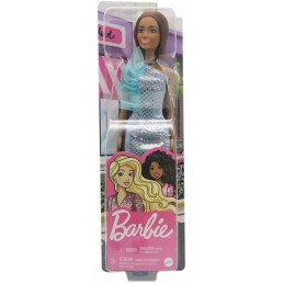PAPUSA BARBIE TINUTE STRALUCITOARE SATENA CU ROCHITA BLUE | 1Buy.ro
