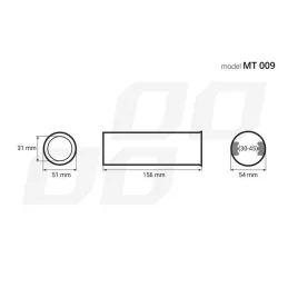Ornament Toba Esapament Auto Inox Universal MT-009