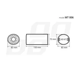 Ornament Toba Esapament Auto Inox Universal MT-006