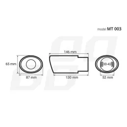 Ornament toba esapament din otel inoxidabil MT 003