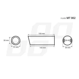 Ornament Toba Esapament Auto Inox Mini MT-002