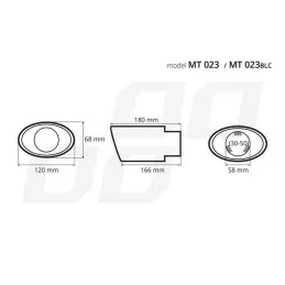 Ornament Toba Esapament Auto Inox Negru Cromat MT-023BLC