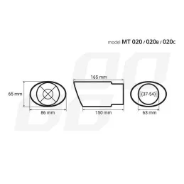 Ornament Toba Esapament Auto Inox Negru MT-020B