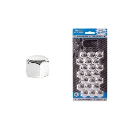 Set Capace Prezoane Roti 19mm Crom Plastic cu Extractor 21 Buc Universal Auto