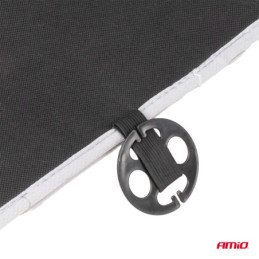 Husa Scaun Auto Masaj Suport Lombar Gri 110x46cm Confort