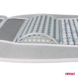 Husa Scaun Auto Masaj Suport Lombar Gri 110x46cm Confort