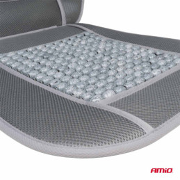 Husa Scaun Auto Masaj Suport Lombar Gri 110x46cm Confort
