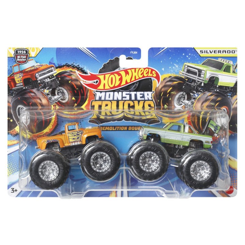 HOT WHEELS MONSTER TRUCK SET 2 MASINI SCARA 1 LA 64 HI-TAIL HAULER SI SILVERADO | MARKETPLACE SHOPPING CENTER