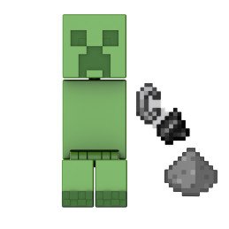 MINECRAFT CRAFT A BLOCK FIGURINA CREEPER 8CM | MARKETPLACE SHOPPING CENTER