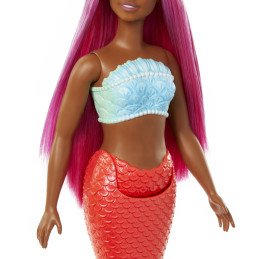 BARBIE DREAMTROPIA PAPUSA SIRENA CU PAR MAGENTA SI COADA PORTOCALIE | MARKETPLACE SHOPPING CENTER
