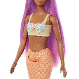 BARBIE DREAMTROPIA PAPUSA SIRENA CU PARUL ROZ SI COADA PORTOCALIE | MARKETPLACE SHOPPING CENTER