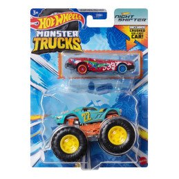 HOT WHEELS MONSTER TRUCK SI MASINUTA METALICA NIGHT SHIFTER | 1Buy.ro
