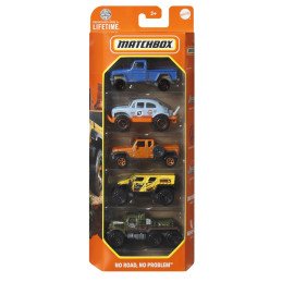 MATCHBOX SET 5 MASINUTE METALICE MBX NO ROAD NO PROBLEM SCARA 1:64 | 1Buy.ro