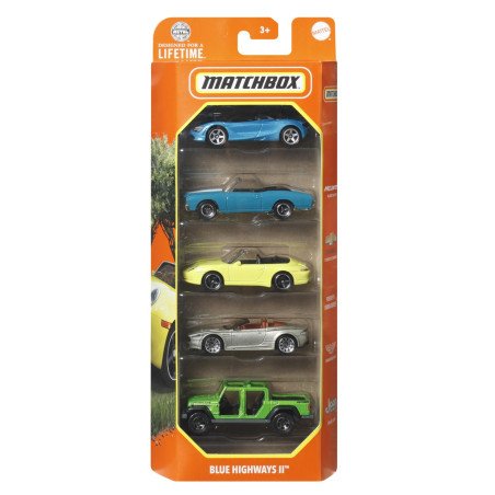 MATCHBOX SET 5 MASINUTE METALICE MBX BLUE HIGHWAYS II SCARA 1:64 | MARKETPLACE SHOPPING CENTER
