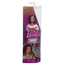 PAPUSA BARBIE FASHIONISTA BRUNETA CU ROCHITA SPORT | 1Buy.ro