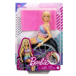 BARBIE PAPUSA BARBIE BLONDA IN SCAUN CU ROTILE | 1Buy.ro