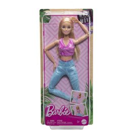 PAPUSA BARBIE MADE TO MOVE BLONDA CU TOP MOV | 1Buy.ro