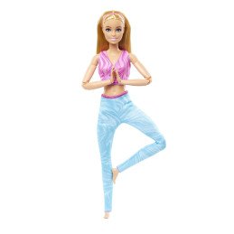 PAPUSA BARBIE MADE TO MOVE BLONDA CU TOP MOV | MARKETPLACE SHOPPING CENTER