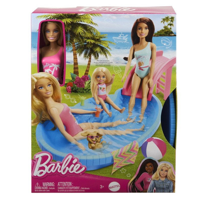BARBIE SET PAPUSA BARBIE BLONDA SI PISCINA | MARKETPLACE SHOPPING CENTER