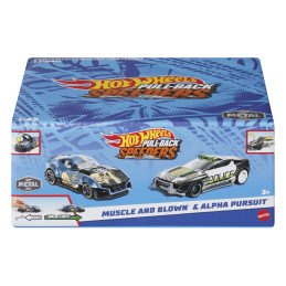 HOT WHEELS SET 2 MASINUTE METALICE PULL BACK MUSCLE AND BLOWN SI ALPHA PURSUIT 1:43 | 1Buy.ro