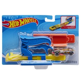 HOT WHEELS SET LANSATOR PORTABIL ALBASTRU SI MASINUTA | 1Buy.ro