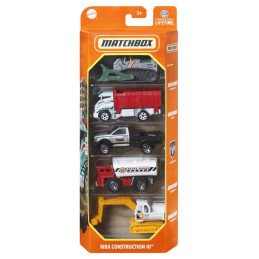 MATCHBOX SET 5 MASINUTE METALICE MBX CONSTRUCTION III SCARA 1:64 | 1Buy.ro