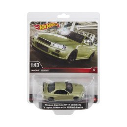 HOT WHEELS PREMIUM REAL RIDERS MASINUTA METALICA NISSAN SKYLINE GT-R SCARA 1:43 | 1Buy.ro