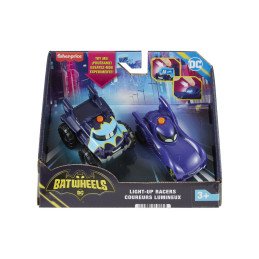 FISHER PRICE BATWHEELS SET 2 MASINUTE CU LUMINI SCARA 1:55 | 1Buy.ro