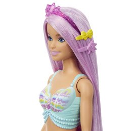 BARBIE PAPUSA SIRENA CU PAR MOV SI COADA ROZ | MARKETPLACE SHOPPING CENTER