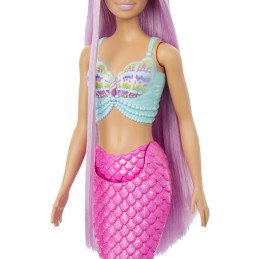 BARBIE PAPUSA SIRENA CU PAR MOV SI COADA ROZ | MARKETPLACE SHOPPING CENTER