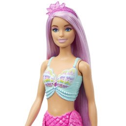 BARBIE PAPUSA SIRENA CU PAR MOV SI COADA ROZ | MARKETPLACE SHOPPING CENTER