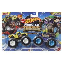 HOT WHEELS MONSTER TRUCK SET 2 MASINI TOTALED SI CRATE DANGER SCARA 1 LA 64 | 1Buy.ro