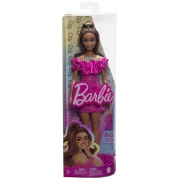 PAPUSA BARBIE FASHIONISTA SATENA CU ROCHIE ROZ | 1Buy.ro