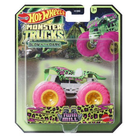 HOT WHEELS MONSTER TRUCK GLOW IN THE DARK MASINUTA TWIN MILL SCARA 1:64 | MARKETPLACE SHOPPING CENTER