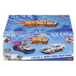 HOT WHEELS SET 2 MASINUTE METALICE PULL BACK LOLUX SI 1969 FORD MUSTANG 1:43 | 1Buy.ro