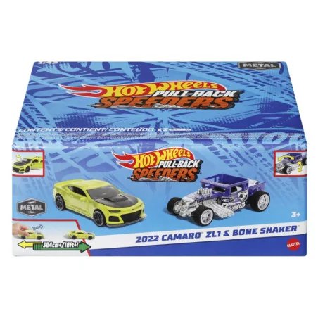 HOT WHEELS SET 2 MASINUTE METALICE PULL BACK 2022 CAMARO ZL1 SI BONE SHAKER 1:43 | MARKETPLACE SHOPPING CENTER