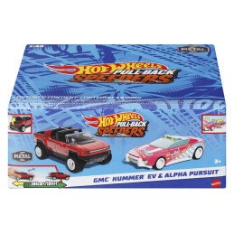 HOT WHEELS SET 2 MASINUTE METALICE PULL BACK GMC HUMMER EV SI ALPHA PURSUIT 1:43 | 1Buy.ro