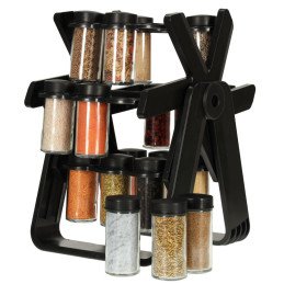 Organizator de condimente cu 18 containere cu suport rotativ | MARKETPLACE SHOPPING CENTER