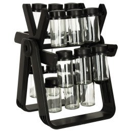 Organizator de condimente cu 18 containere cu suport rotativ | MARKETPLACE SHOPPING CENTER