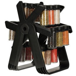 Organizator de condimente cu 18 containere cu suport rotativ | MARKETPLACE SHOPPING CENTER