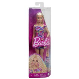 PAPUSA BARBIE FASHIONISTA CU PAR BLOND ONDULAT | 1Buy.ro