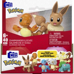 POKEMON MEGA SET DOUA BILE CHARMANDER SI EEVEE 40 PIESE | 1Buy.ro