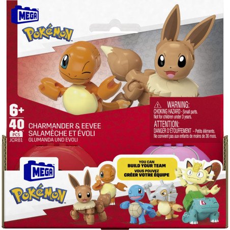 POKEMON MEGA SET DOUA BILE CHARMANDER SI EEVEE 40 PIESE | MARKETPLACE SHOPPING CENTER
